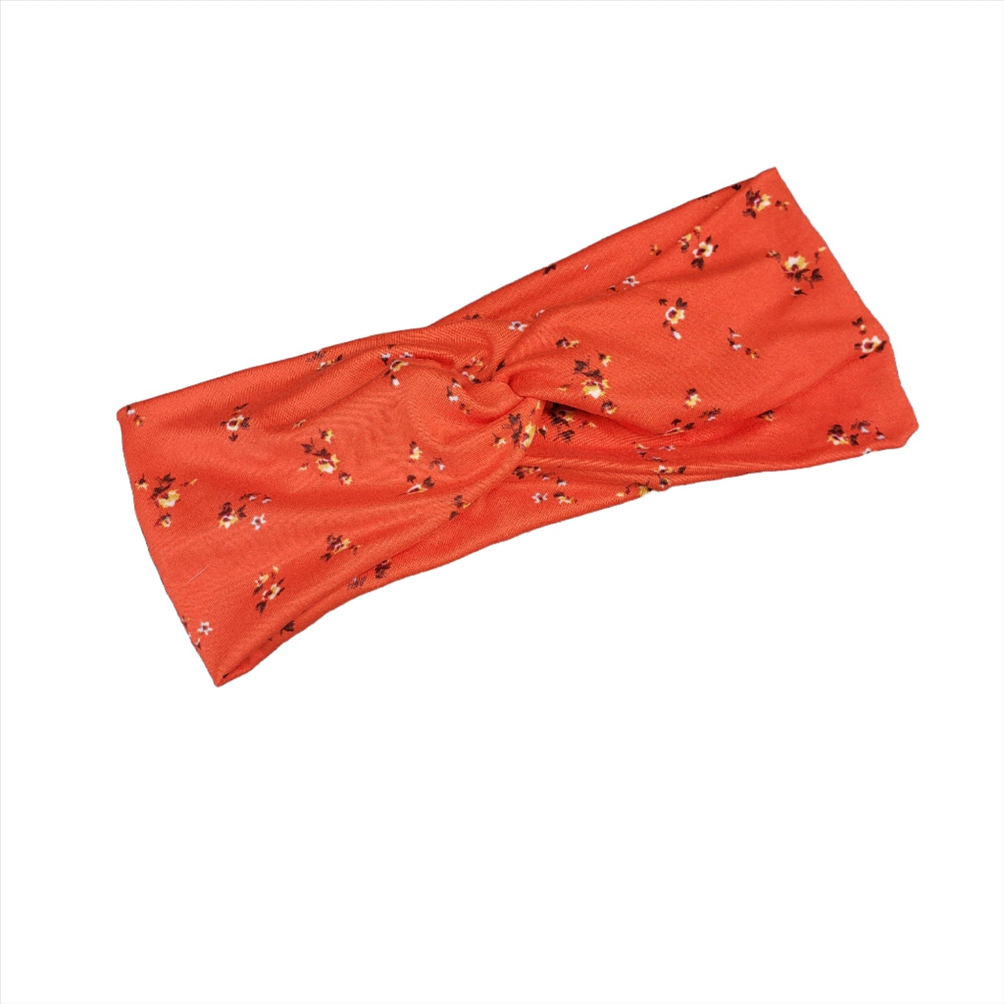 H114  Headband Red Tiny Flowers