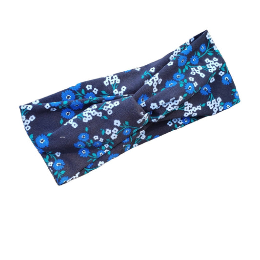 Blue Flowers Headband