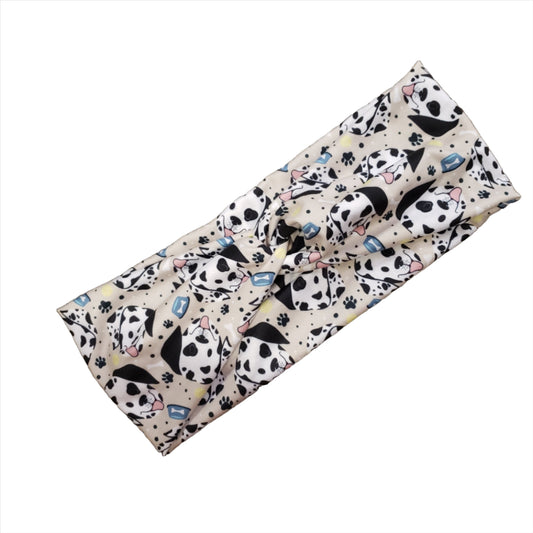 H168  Dalmatian Dog Headband