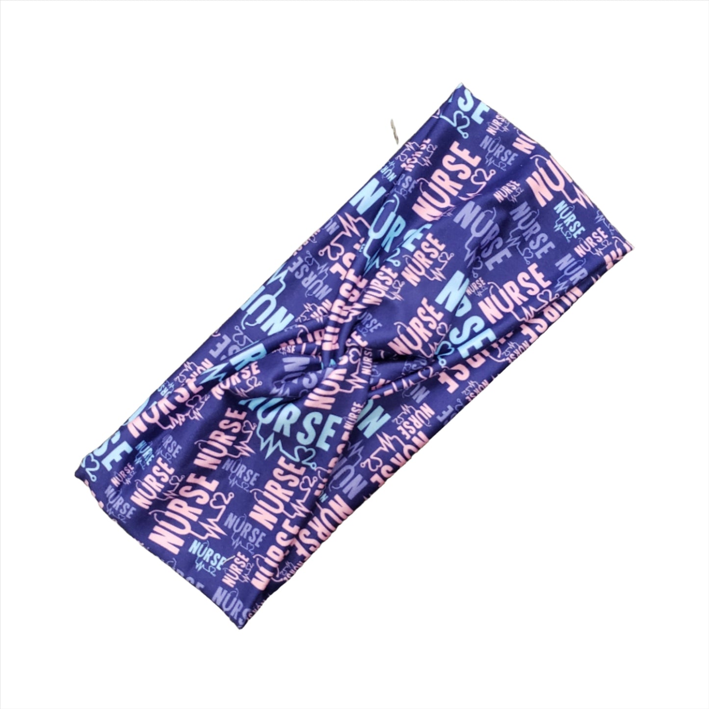 H074  Nurse Pink, Blue & Purple "No Slip, Stay in Place" Headband