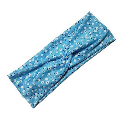 H186  Bright Baby Blue "No Slip, Stay in Place" Headband