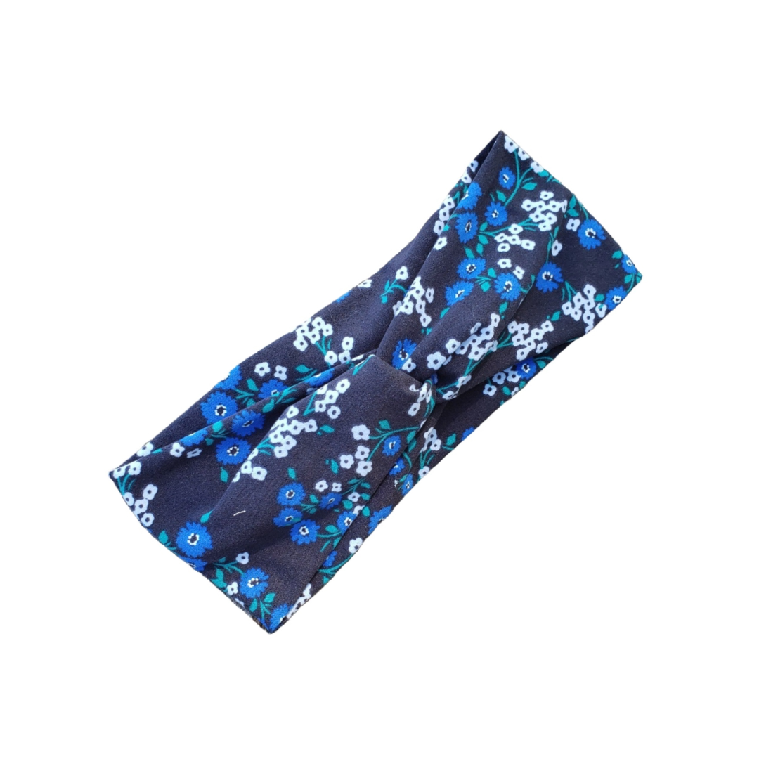 Blue Flowers Headband