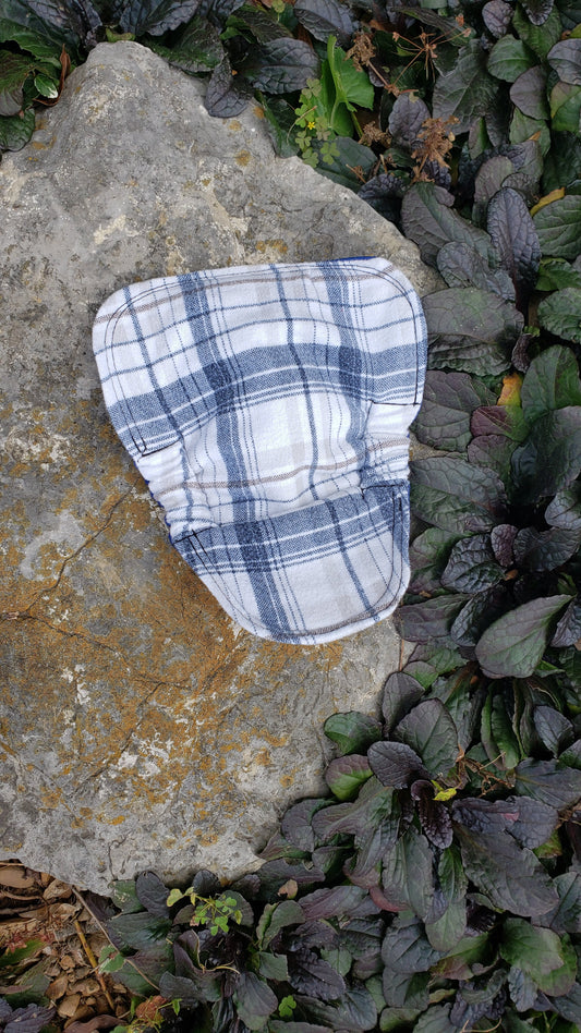 Gray Plaid - Men's Mild Incontinence Shields