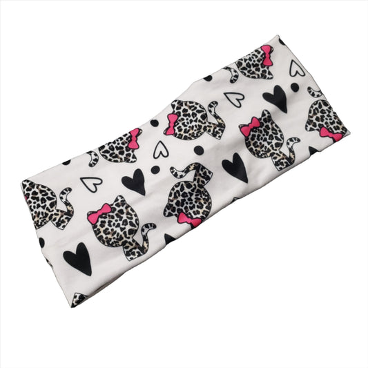 H087  Leopard Cat  Headband