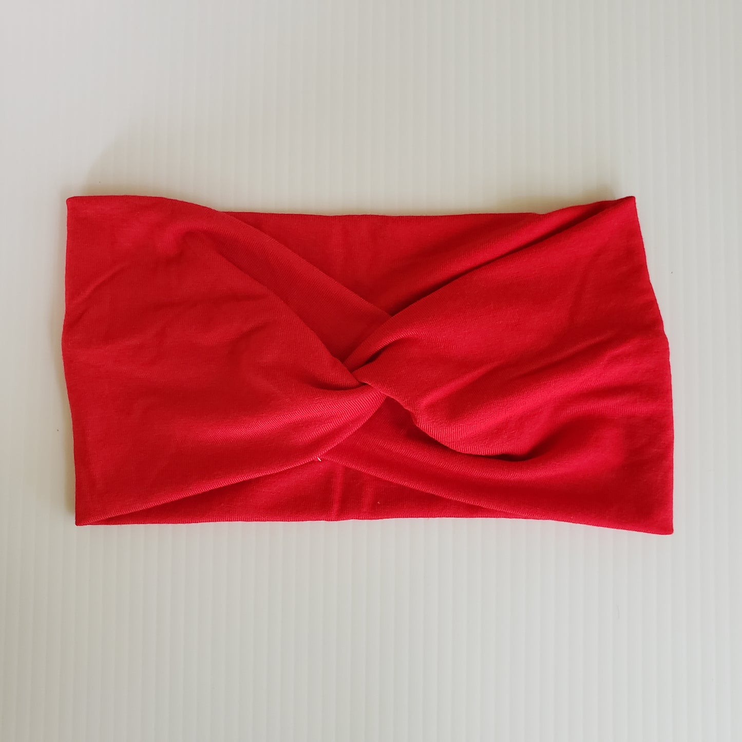 Twist Headband - Red Soft Knit