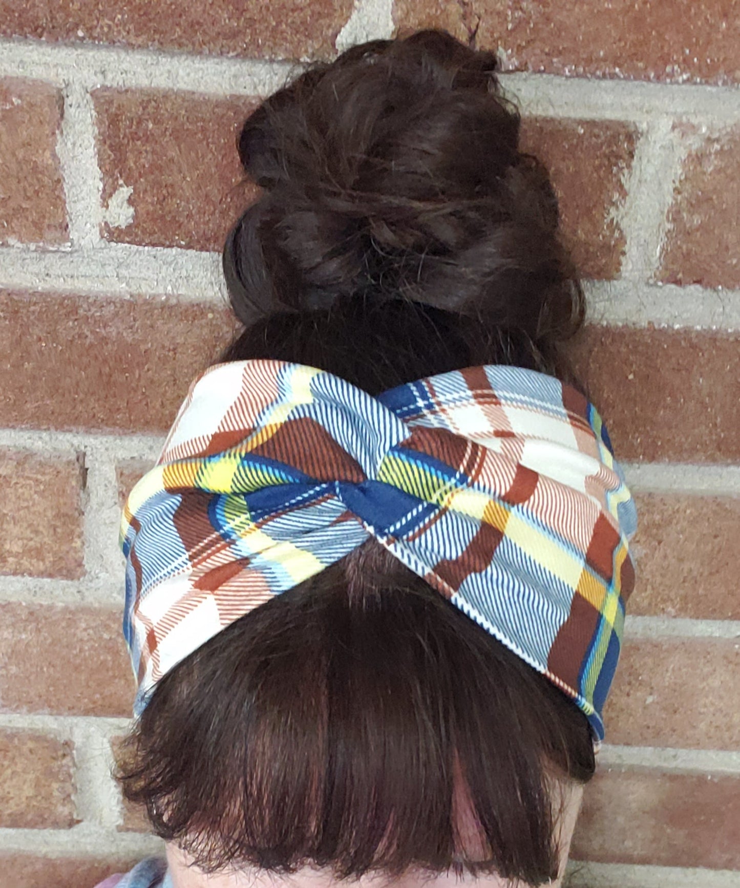 H116  Fall Plaid Headband